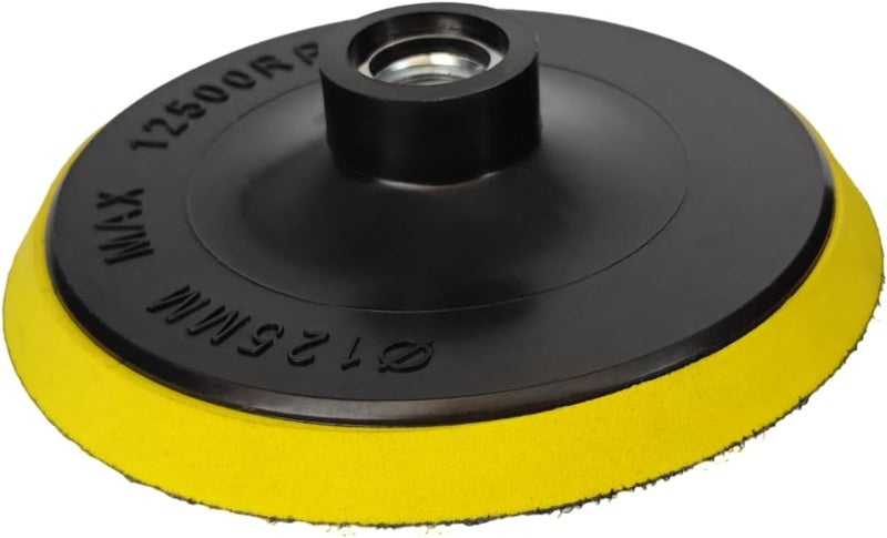 ComeFloor 5 Inch Hook and Loop Backing Pad, 5/8"-11 Thread Polishing Sanding Backer Plate, Angle Grinder Accessories for Car, Wood, Metal Buffering, 1 Pack - Image 1